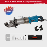 16-28mmポータブル鉄筋ベンダーおよび矯正機1250WHRB-28